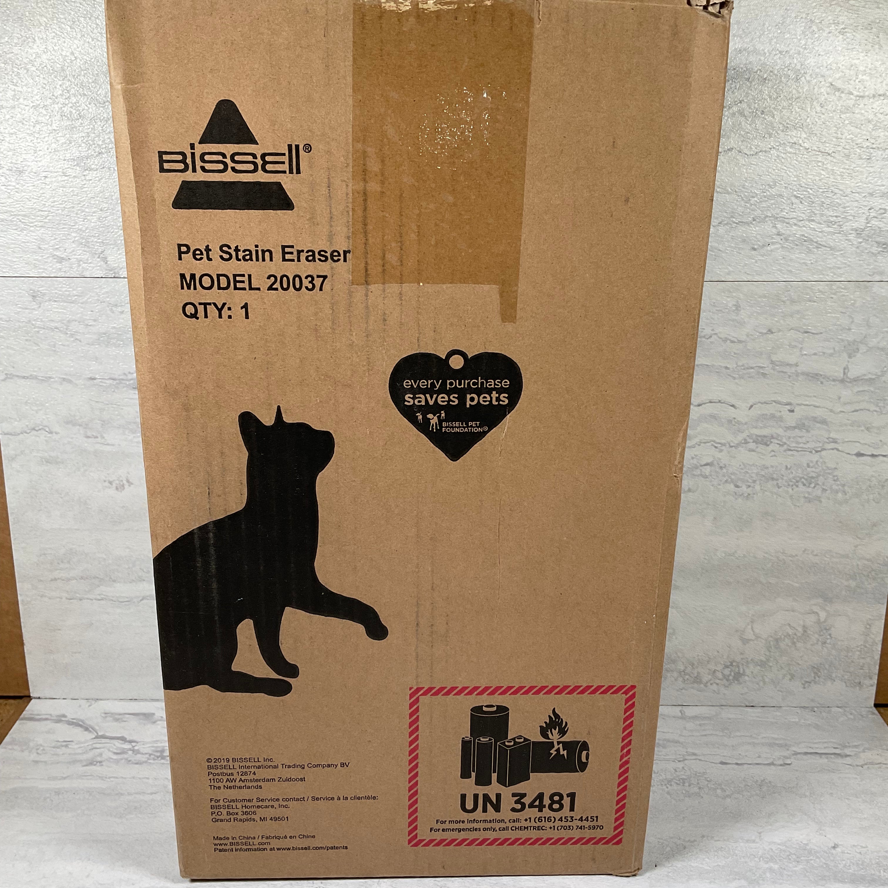 BISSELL, 20037 Pet Stain Eraser Cordless Portable Carpet Cleaner, 2019 Version (7341409435886)